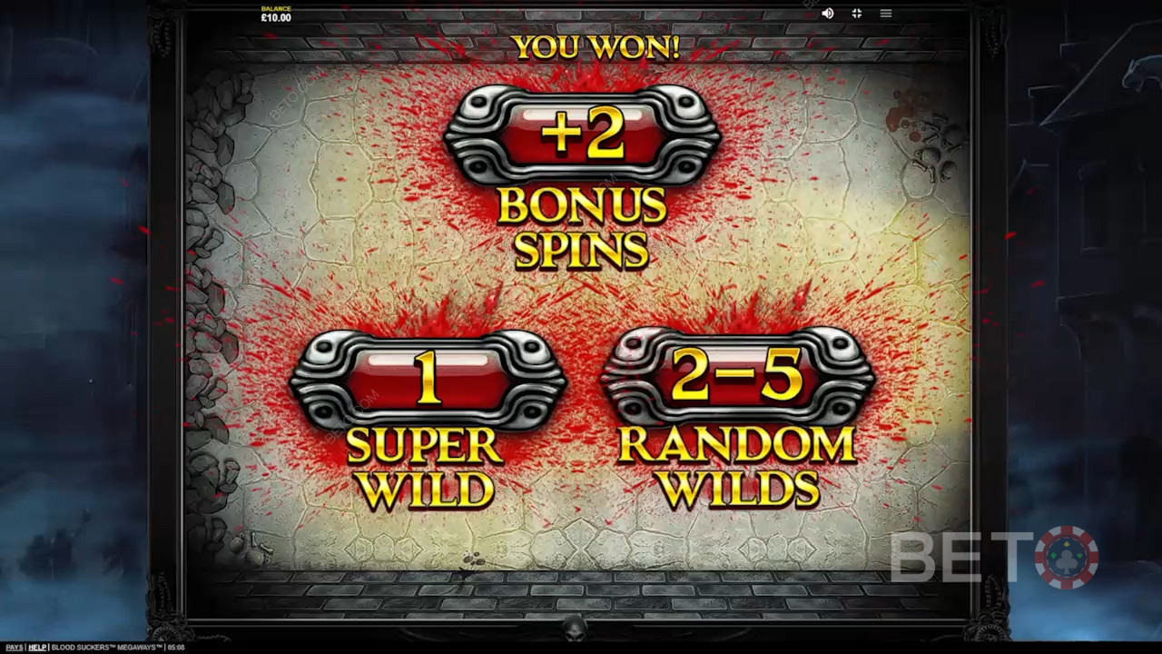 Win 20.521x je inzet op de Blood Suckers Megaways gokkast!