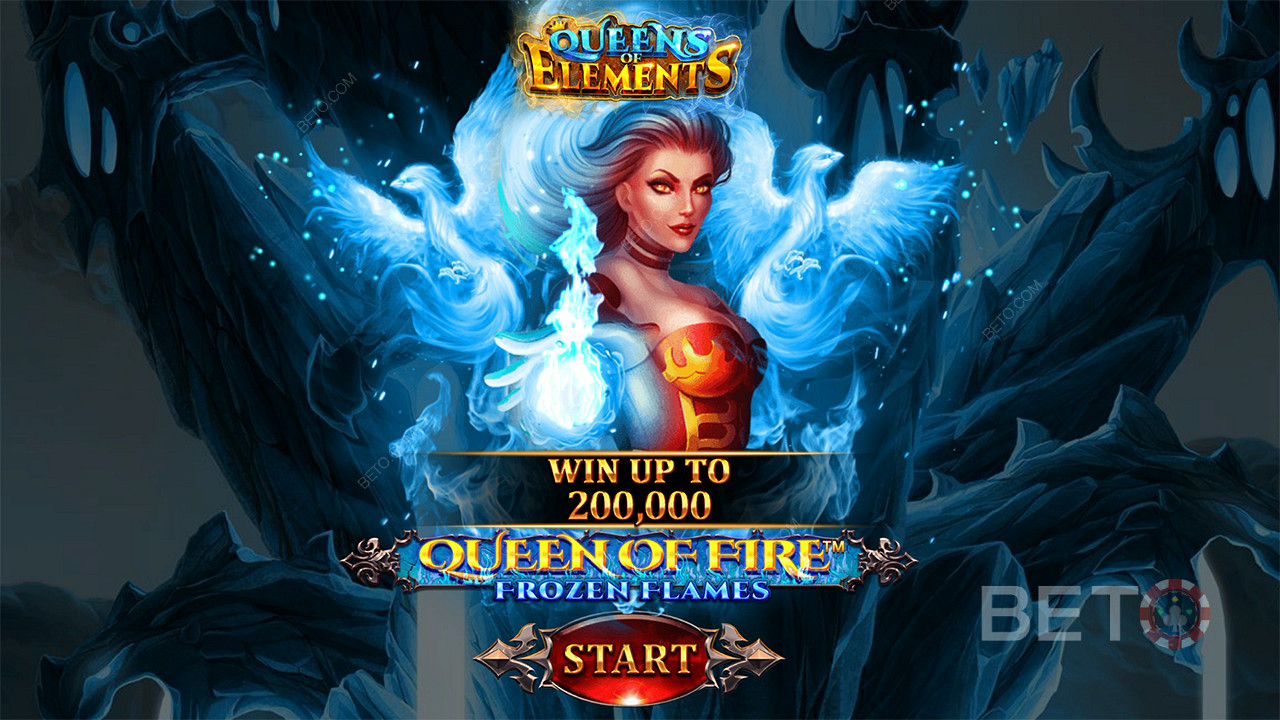 Win tot 2.000x je inzet in de slot Queen of Fire - Frozen Flames