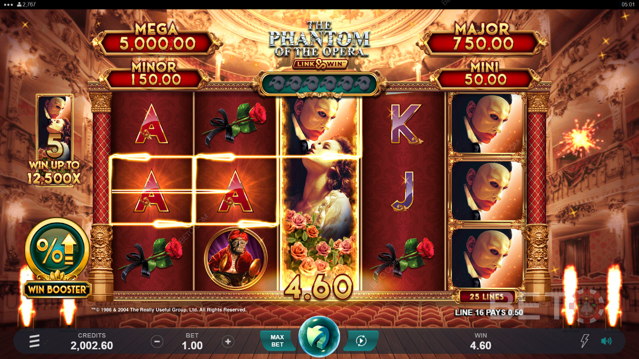 The Phantom of the Opera Link en Win Review door BETO Slots