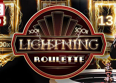 Lightning Roulette biedt live tafels met een echte presentator.
