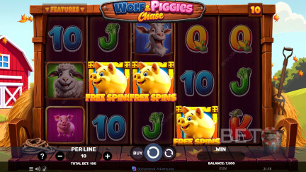 Wolf & Piggies Chase Slot - Gratis spelen en recensies (2026) 
