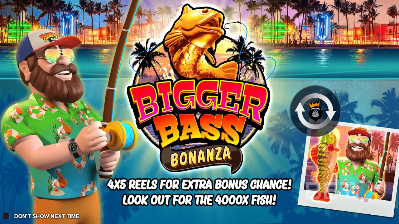 Gameplay van Bigger Bass Bonanza video slot