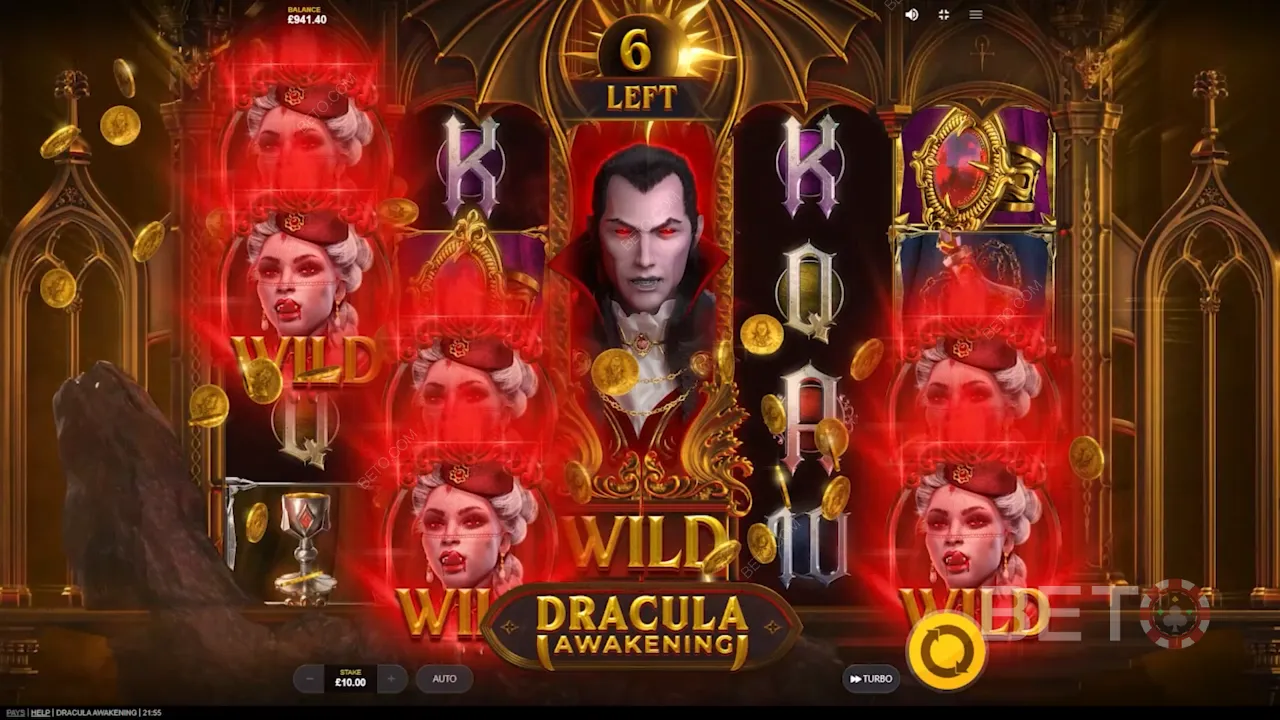 Gameplay van Dracula Awakening video slot