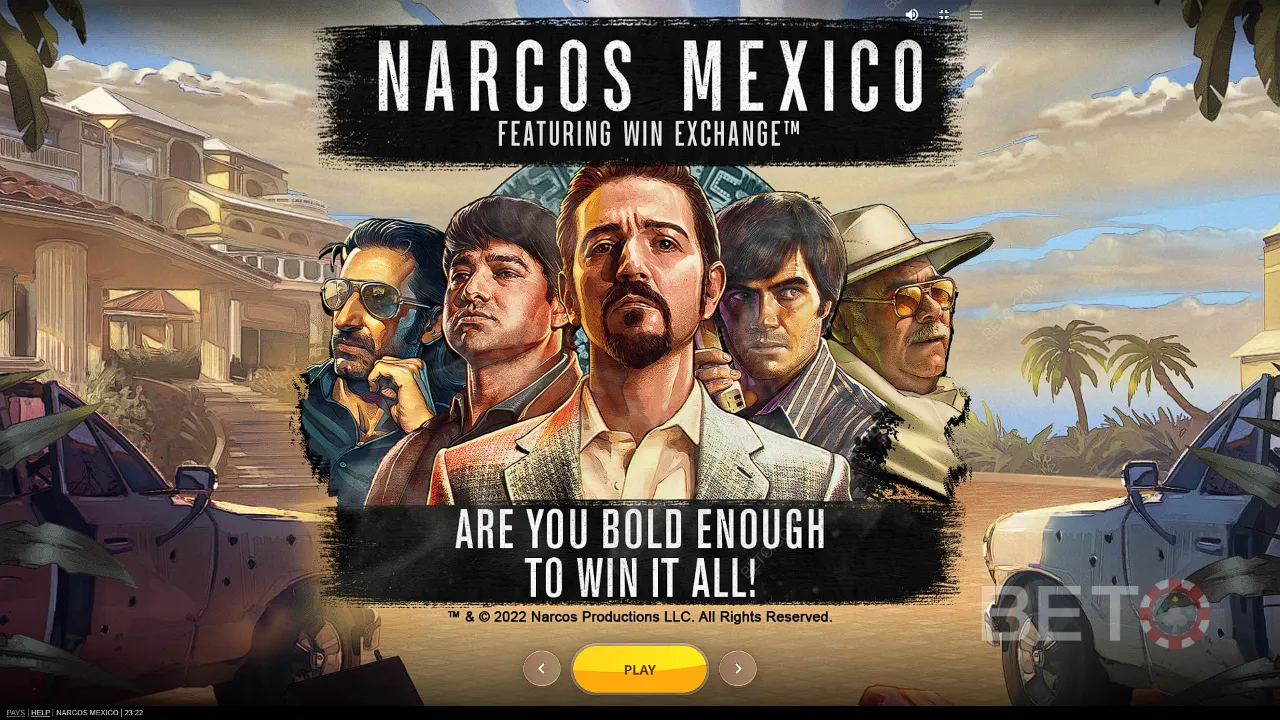 Gameplay van videoslot Narcos Mexico