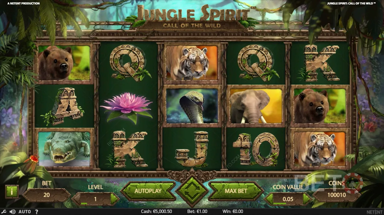 Jungle Geest: Call of the Wild Video Slot Gameplay